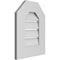 Ekena Millwork Octagonal Top Surface Mount PVC Gable Vent: Functional, w/ 3-1/2"W x 1"P Standard Frame, 14"W x 18"H GVPOT14X1801SF - alternate 3